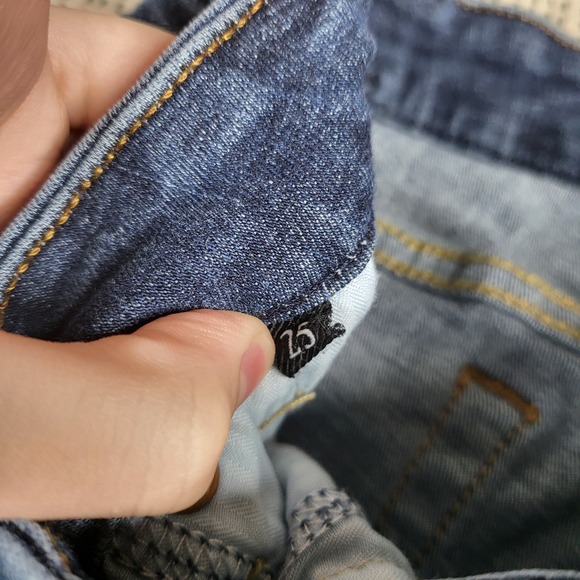 7 For All Mankind Jeans Womens 25 Straight Leg Stretch Denim Classic Pockets - Picture 3 of 13